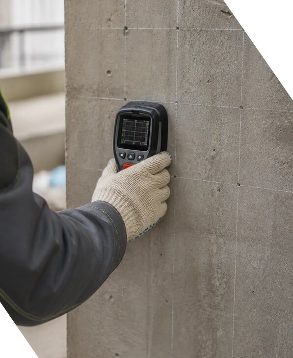 Поиск арматуры в бетоне в Кольчугине с определением расположения