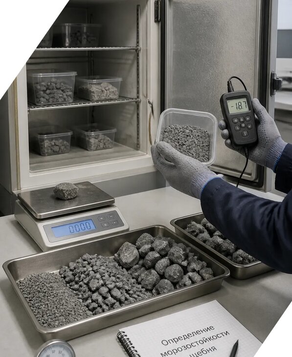 Определение морозостойкости щебня в Кольчугино от 3560 р. | ЭкспертизаРоссия