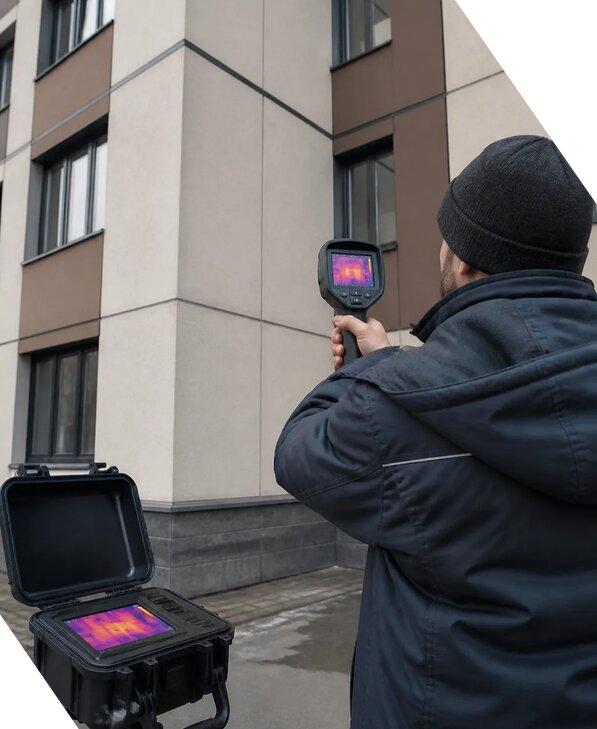 Тепловизионное обследование зданий и сооружений в Кольчугине